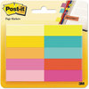 A Picture of product MMM-67010AB Post-it® Page Markers Flag Assorted Bright Colors, 50 Sheets/Pad, 10 Pads/Pack
