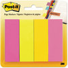 A Picture of product MMM-6714AU Post-it® Page Markers Flag Assorted Brights, 50 Flags/Pad, 4 Pads/Pack