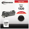 A Picture of product IVR-D1320B Innovera® D1320Y, D1320M, D1320C, D1320B Toner Remanufactured Black High-Yield Replacement for 310-9058, 2,000 Page-Yield