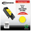 A Picture of product IVR-D1660Y Innovera® D1660B, D1660C, D1660M, D1660Y Toner Remanufactured Yellow Replacement for 332-0402, 1,000 Page-Yield, Ships in 1-3 Business Days