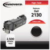 A Picture of product IVR-D2130B Innovera® D2130Y, D2130M, D2130C, D2130B Toner Remanufactured Black High-Yield Replacement for 330-1436, 2,500 Page-Yield, Ships in 1-3 Business Days