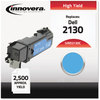 A Picture of product IVR-D2130C Innovera® D2130Y, D2130M, D2130C, D2130B Toner Remanufactured Cyan High-Yield Replacement for 330-1437, 2,500 Page-Yield