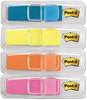 A Picture of product MMM-6834ABX Post-it® Flags Highlighting Page 4 Bright Colors, 0.5 x 1.75, 35/Color, Dispensers/Pack
