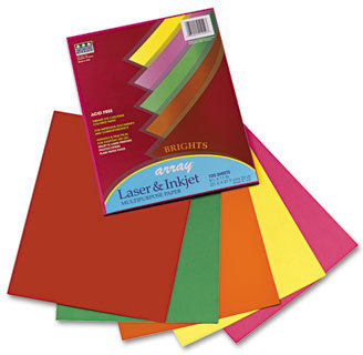 Pacon® Array® Colored Bond Paper,  20lb, Letter, Assorted, 100 Sheets/Pack