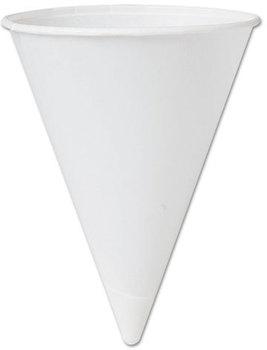 Bare® by Solo® Eco-Forward® Paper Cone Cups. 4 1/4 oz. White. 200/bag.