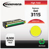 A Picture of product IVR-D3115Y Innovera® D3115Y, D3115M, D3115C, D3115B Toner Remanufactured Yellow High-Yield Replacement for 310-8401, 8,000 Page-Yield, Ships in 1-3 Business Days