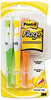 A Picture of product MMM-689HL3FL Post-it® Flag+ Writing Tools Flag + Highlighter,  Yellow/Green/Orange, 50 Flags/Pen, 3/Pack