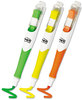 A Picture of product MMM-689HL3FL Post-it® Flag+ Writing Tools Flag + Highlighter,  Yellow/Green/Orange, 50 Flags/Pen, 3/Pack
