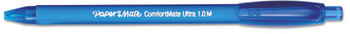 Paper Mate® ComfortMate® Ultra Retractable Ballpoint Pen,  Blue Ink, Medium, Dozen