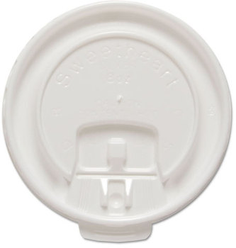 SOLO® Cup Company Lift Back & Lock Tab Cup Lids For Trophy® Insulated Thin-Wall Foam Hot/Cold Cups,  Fits 8 oz Trophy Cups, WE, 100/PK