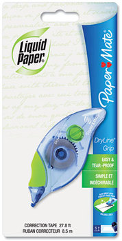 Paper Mate® Liquid Paper® DryLine® Grip Correction Tape,  Non-Refillable, 1/5" x 335"