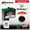 A Picture of product IVR-D5878B Innovera® D5878B, D5882C Inkjet Cartridge Remanufactured Black High-Yield Ink, Replacement for Series 1 (T0529), 335 Page-Yield