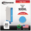 A Picture of product IVR-D972ANC Innovera® D975AN, D974AN, D973AN, D972AN Ink Remanufactured Cyan High-Yield Replacement for 920XL (CD972AN), 700 Page-Yield