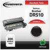 A Picture of product IVR-DR510 Innovera® 722028186 Drum Unit Remanufactured Black Replacement for DR510, 20,000 Page-Yield, Ships in 1-3 Business Days