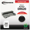 A Picture of product IVR-DR620 Innovera® DR620 Drum Remanufactured Black Unit, Replacement for 25,000 Page-Yield