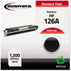 A Picture of product IVR-E310A Innovera® E310A, E311A, E312A, E313A Toner Remanufactured Black Replacement for 126A (CE310A), 1,200 Page-Yield, Ships in 1-3 Business Days