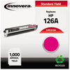 A Picture of product IVR-E313A Innovera® E310A, E311A, E312A, E313A Toner Remanufactured Magenta Replacement for 126A (CE313A), 1,000 Page-Yield, Ships in 1-3 Business Days
