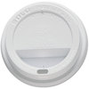 A Picture of product 967-544 Solo Traveler Cappuccino Style Dome Hot Cup Lid. White. 1000/cs. Fits 10 oz cups.