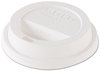 A Picture of product SCC-TL38R2 SOLO® Cup Company Traveler® Dome Hot Cup Lid,  Fits 8oz Cups, White, 100/Pack, 10 Packs/Carton