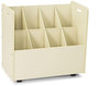 A Picture of product SAF-3083 Safco® Laminate Mobile Roll Files 50 Compartments, 30.25w x 15.75d 29.25h, Putty