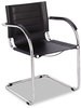 A Picture of product SAF-3457CM Safco® Flaunt™ Series Guest Chair,  Camel Microfiber/Chrome