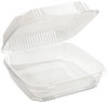 A Picture of product PCT-YCI81120 Pactiv ClearView™ SmartLock® Food Containers,  49oz, 8 13/64 x 8 11/32 x 2 29/32, 200/Carton