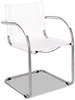 A Picture of product SAF-3457CM Safco® Flaunt™ Series Guest Chair,  Camel Microfiber/Chrome