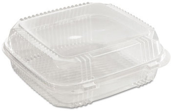 Pactiv ClearView™ SmartLock® Food Containers,  49oz, 8 13/64 x 8 11/32 x 2 29/32, 200/Carton