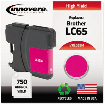 Innovera® LC65BK, LC65C, LC65M, LC65Y Ink Remanufactured Magenta High-Yield Replacement for 750 Page-Yield