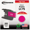 A Picture of product IVR-LC75M Innovera® LC75BK, LC75C, LC75M, LC75Y Ink Remanufactured Magenta High-Yield Replacement for 600 Page-Yield