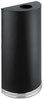 A Picture of product SAF-9940BL Safco® Half-Round Receptacle, Half-Round, Steel, 12.5gal, Black