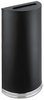A Picture of product SAF-9940BL Safco® Half-Round Receptacle, Half-Round, Steel, 12.5gal, Black