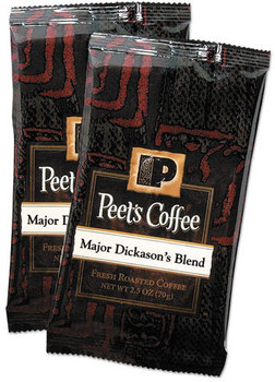 Peet's Coffee & Tea® Coffee Portion Packs,  Major Dickason's Blend, 2.5 oz Frack Pack, 18/Box
