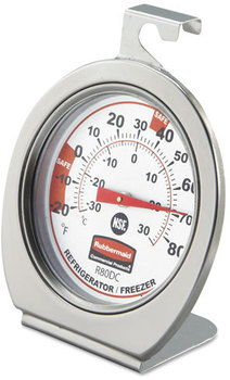 Rubbermaid® Commercial Pelouze® Refrigerator/Freezer Monitoring Thermometer,  -20°F to 80°F