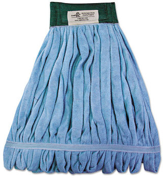 Boardwalk® Microfiber Mop Head,  Wet Mop, Medium, Blue