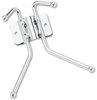 A Picture of product SAF-4160 Safco® Coat Hooks Metal Wall Rack, Two Ball-Tipped Double-Hooks, 6.5w x 3d 7h, Chrome