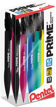 Pentel® PRIME Mechanical Pencil,  Black, Assorteds, Dozen