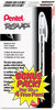 A Picture of product PEN-BK91A Pentel® R.S.V.P.® Stick Ballpoint Pen,  1mm, Trans Black Barrel, Black Ink, Dozen