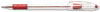 A Picture of product PEN-BK91B Pentel® R.S.V.P.® Stick Ballpoint Pen,  1mm, Trans Barrel, Red Ink, Dozen