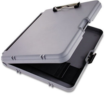 Saunders WorkMate™ Storage Clipboard,  1/2" Capacity, Holds 8 1/2w x 12h, Charcoal/Gray