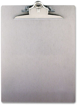 Saunders Recycled Aluminum Clipboard with High-Capacity Clip,  1" Capacity, Holds 8 1/2 x 12, Silver