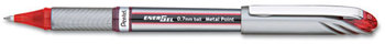 Pentel® EnerGel® NV Liquid Gel Pen,  .7mm, Red Barrel, Red Ink