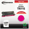 A Picture of product IVR-TN115M Innovera® TN115BK, TN115C, TN115M, TN115Y Toner Remanufactured Magenta High-Yield Replacement for 4,000 Page-Yield