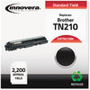 A Picture of product IVR-TN210BK Innovera® TN210BK,TN210C, TN210M, TN210Y Toner Remanufactured Black Replacement for TN210BK, 2,200 Page-Yield