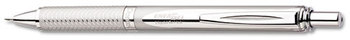Pentel® EnerGel® Alloy RT Retractable Liquid Gel Pen,  .7mm, Chrome Barrel, Black Ink