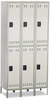 A Picture of product SAF-5526GR Safco® Double-Tier Lockers Three-Column Locker, 36w x 18d 78h, Two-Tone Gray
