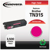 A Picture of product IVR-TN315M Innovera® TN315BK, TN315C TN315M, TN315Y Toner Cartridge Remanufactured Magenta High-Yield Replacement for 3,500 Page-Yield