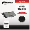 A Picture of product IVR-TN360 Innovera® TN360 Laser Cartridge Remanufactured Black High-Yield Toner, Replacement for 2,600 Page-Yield