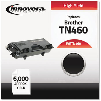 Innovera® 83460 Laser Cartridge Remanufactured Black High-Yield Toner, Replacement for TN460, 6,000 Page-Yield
