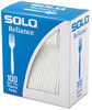A Picture of product SCC-RSWFX SOLO® Cup Company Reliance™ Mediumweight Cutlery,  Fork, White, 1000/Carton